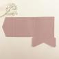 Preview: Pocketfold-Karte Quadrat (15x15) Recycling-Karton "Kraft Rosé" Exklusiv Line